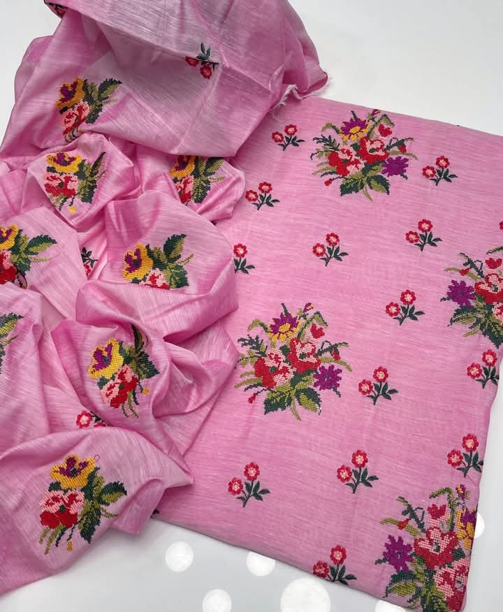 Fancy Lining Soft Chiffon 2 PC Suit