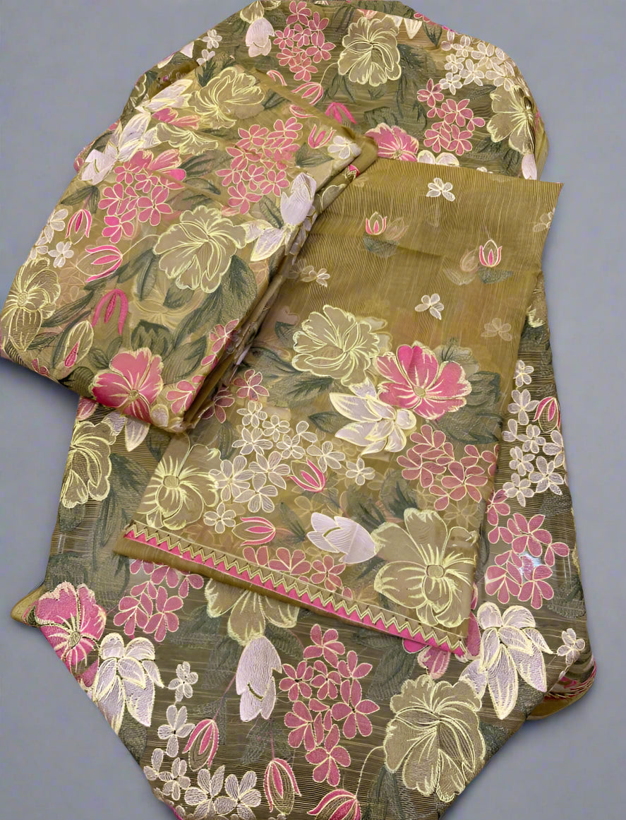 Lawn Cotton 3PC Dress