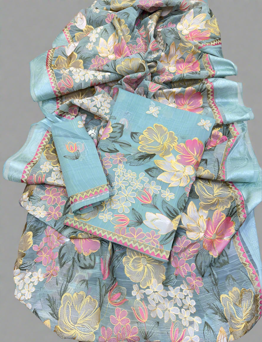 Lawn Cotton 3PC Dress