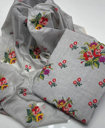 Fancy Lining Soft Chiffon 2 PC Suit