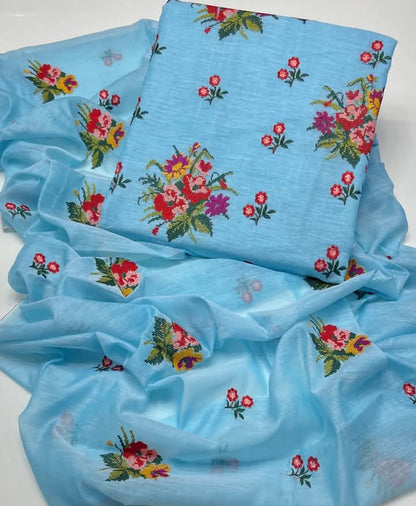 Fancy Lining Soft Chiffon 2 PC Suit