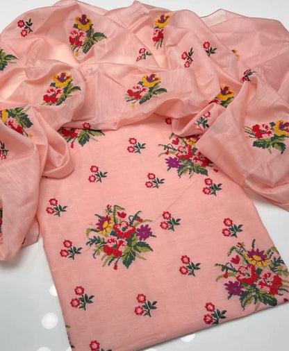 Fancy Lining Soft Chiffon 2 PC Suit