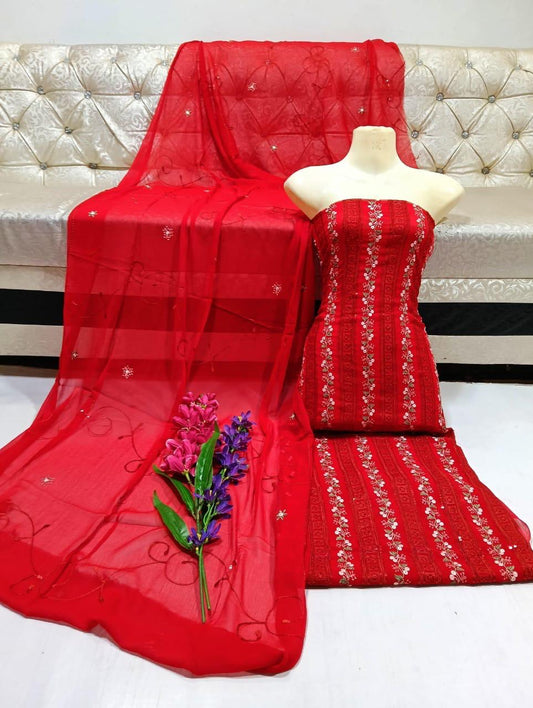 Lawn Cotton 3PC Dress