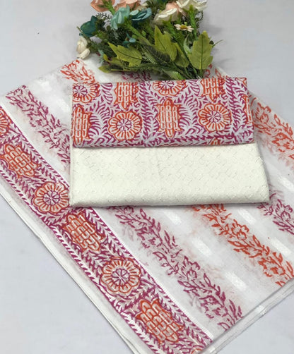 Lawn Cotton 3PC Unstitched Suit