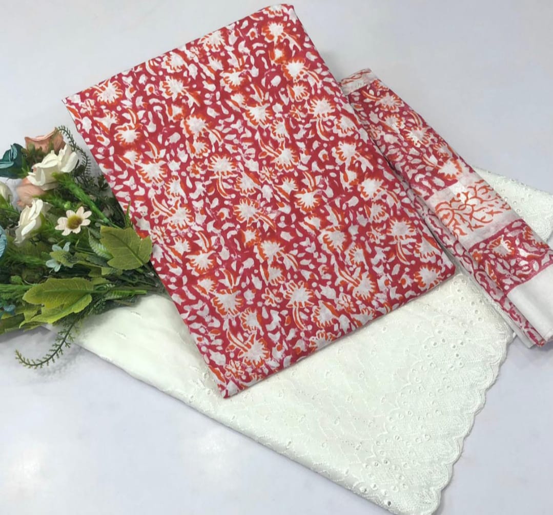 Lawn Cotton 3PC Unstitched Suit