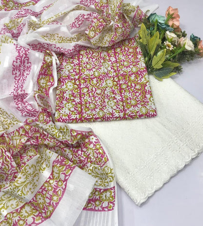 Lawn Cotton 3PC Unstitched Suit