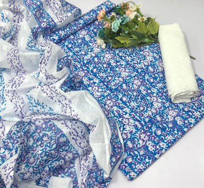 Lawn Cotton 3PC Unstitched Suit