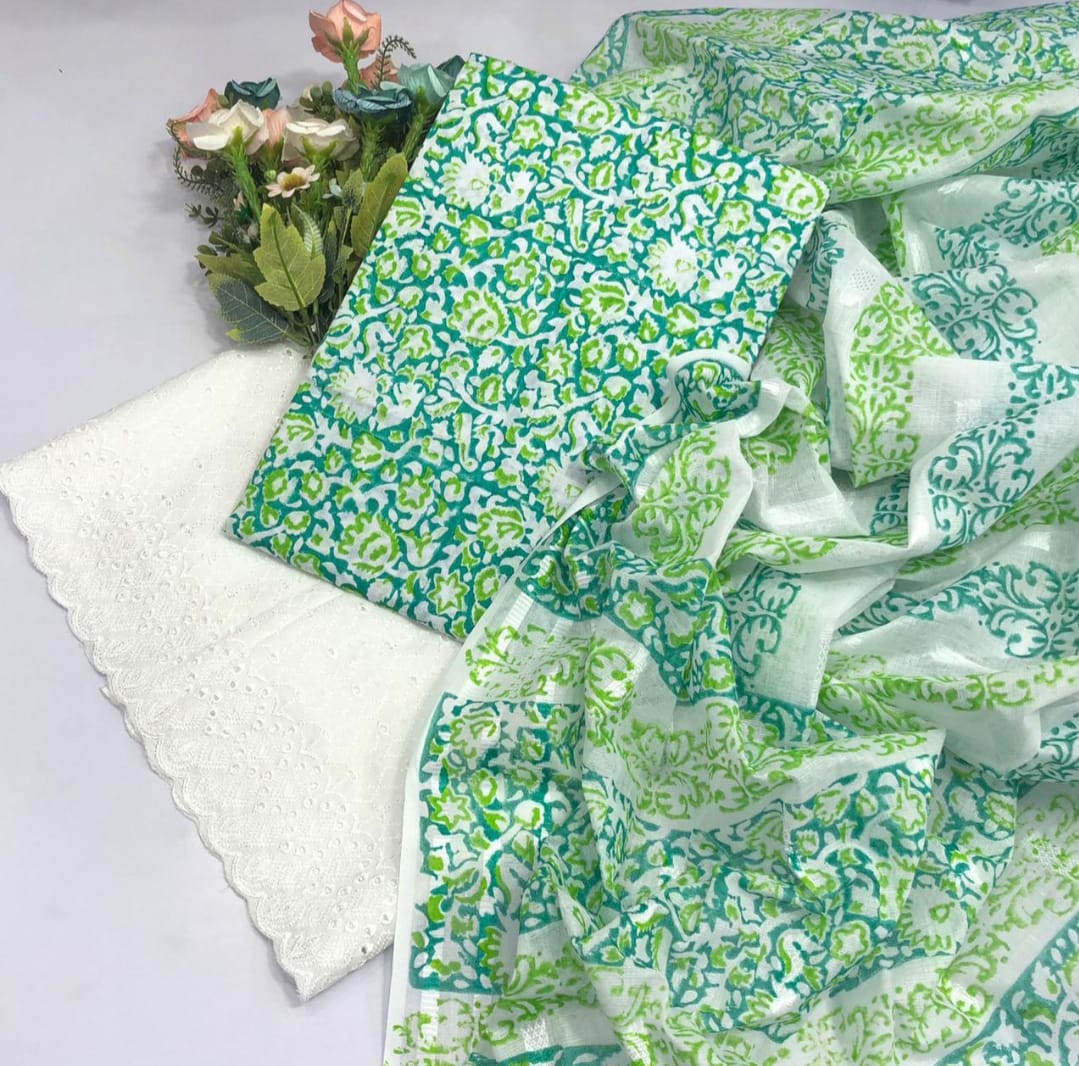 Lawn Cotton 3PC Unstitched Suit