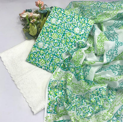 Lawn Cotton 3PC Unstitched Suit