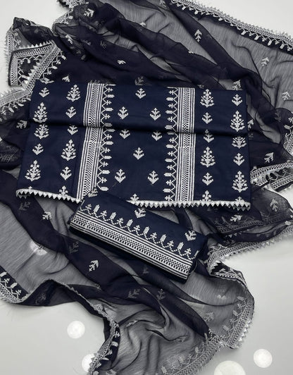 Chunri & Press Gotta Jaal Work Collection 2PC