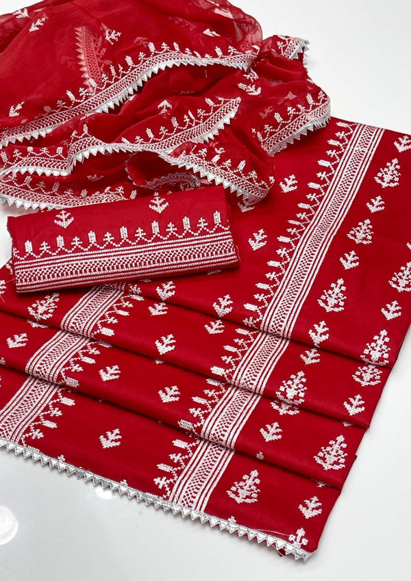 Chunri & Press Gotta Jaal Work Collection 2PC