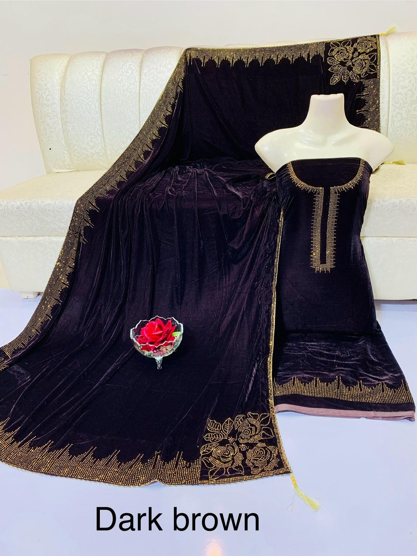 New Dmc Stone Work Collection 3PC Suit