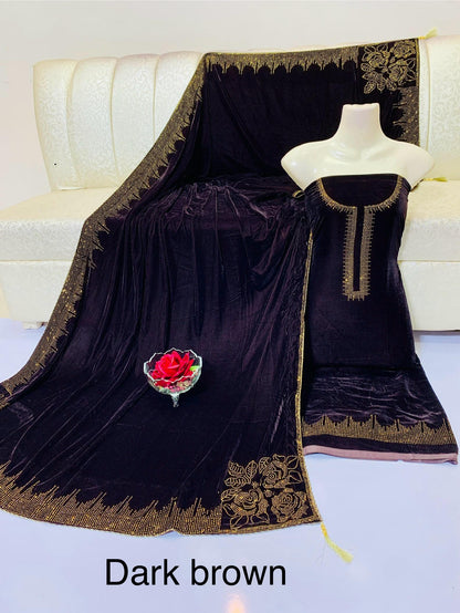 New Dmc Stone Work Collection 3PC Suit