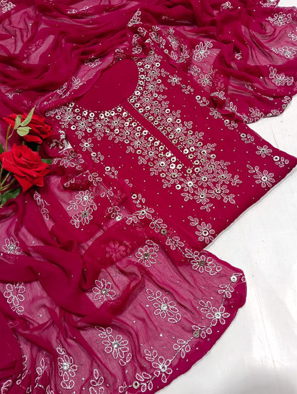 chicken kari Mukesh work collection 2pc.