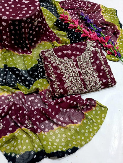 Chunri maroori gotta gala work collection 2pc.