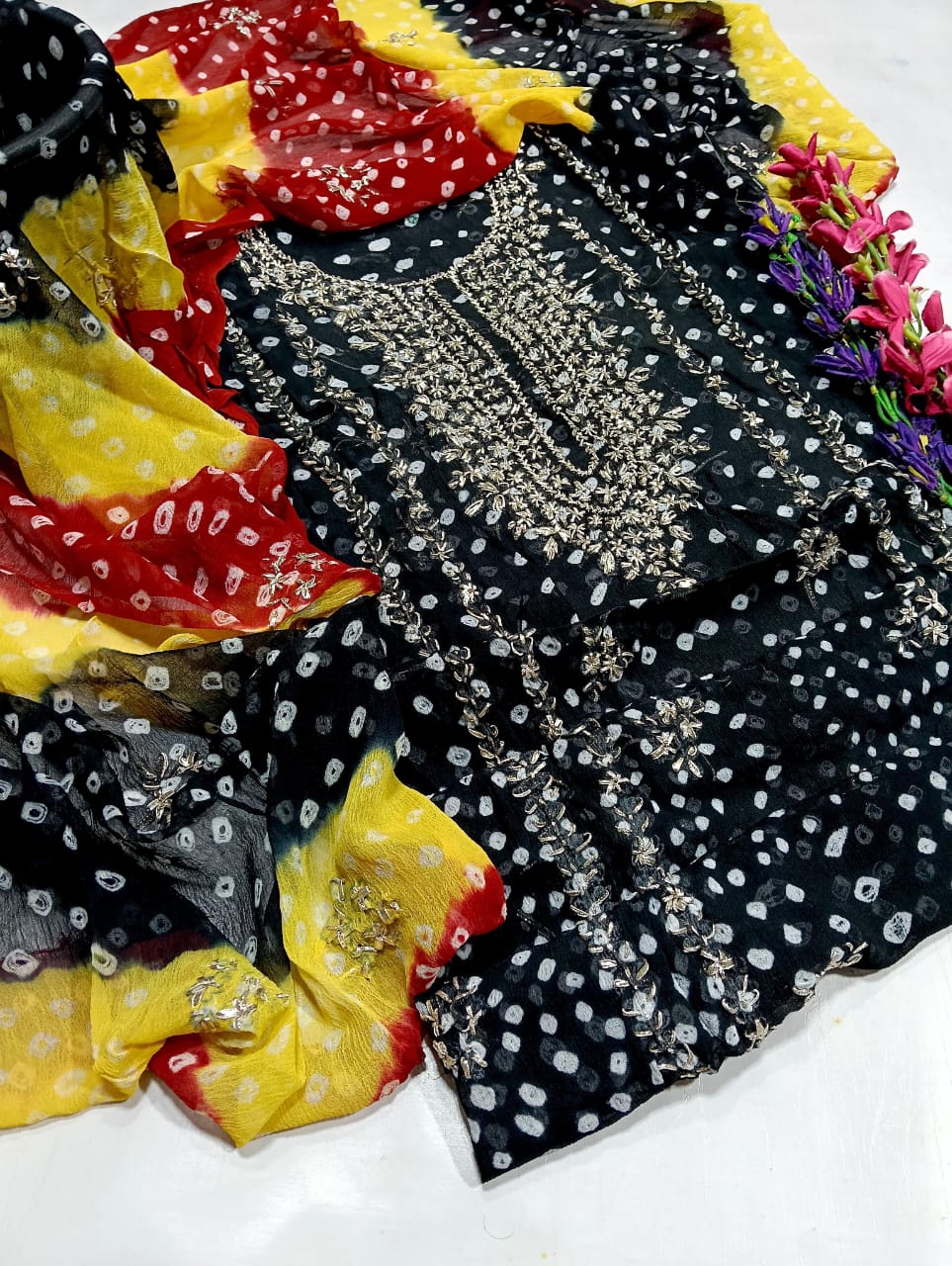 Chunri maroori gotta gala work collection 2pc.