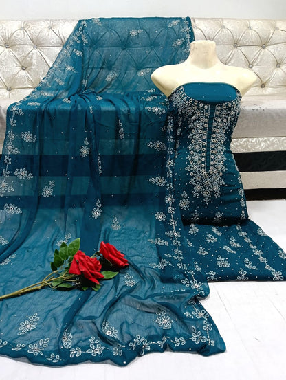 chicken kari Mukesh work collection 2pc.