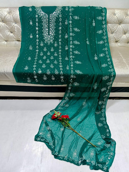 chicken kari Mukesh work collection 2pc.