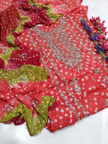 Chunri maroori gotta gala work collection 2pc.
