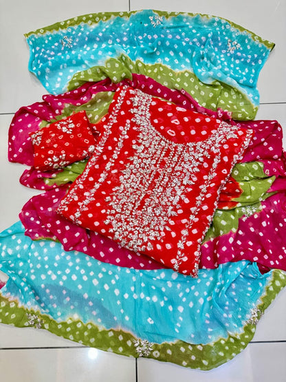 Chunri maroori gotta gala work collection 2pc.