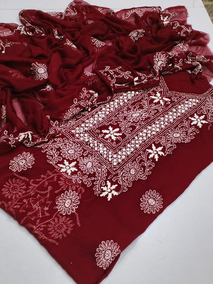 lavish Bareezé style embroidered collection
Shirt dupata (2P)