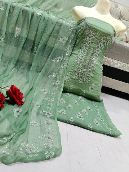 chicken kari Mukesh work collection 2pc.