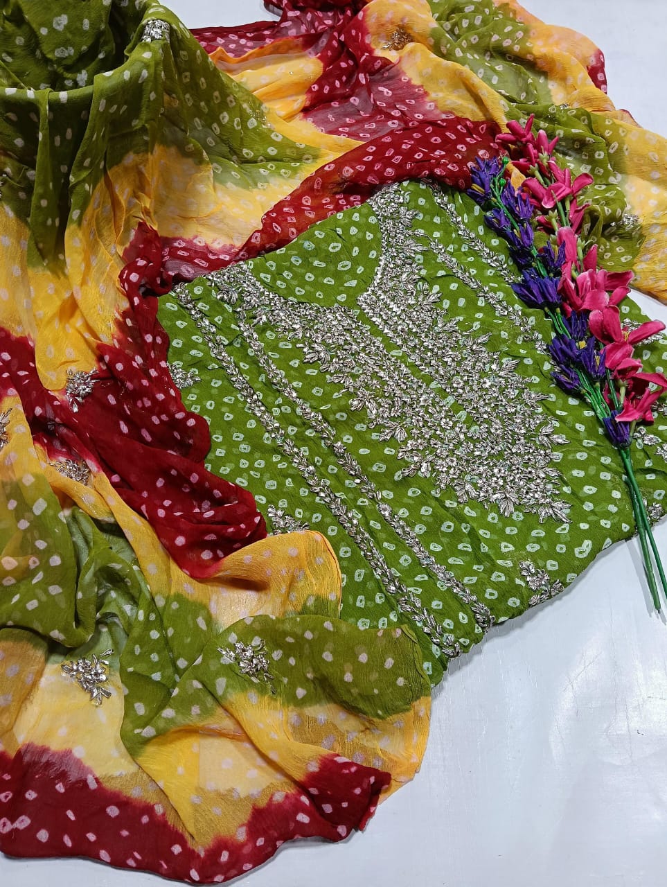 Chunri maroori gotta gala work collection 2pc.