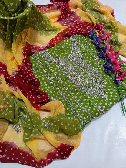 Chunri maroori gotta gala work collection 2pc.